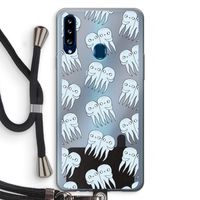 Octopussen: Samsung Galaxy A20s Transparant Hoesje met koord