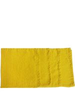 Once Milano lot de 4 serviettes en lin - Jaune