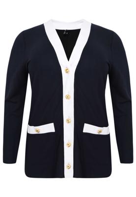 Yoek Vest gold button | Blauw | Maat 58/60