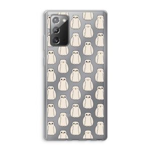 Uilen: Samsung Galaxy Note 20 / Note 20 5G Transparant Hoesje