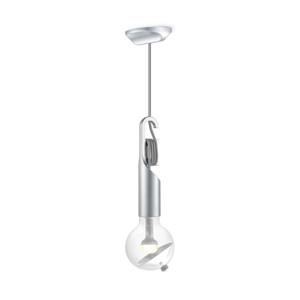 Move Me hanglamp Twist - grijs / Cone 3W - zilver