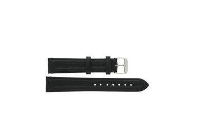 Horlogeband Universeel 891.01.18 Leder Zwart 18mm