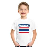 T-shirt met Thaise vlag wit kinderen - thumbnail