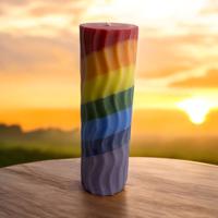Geurkaars Regenboog Golvend - Decoratie & Sfeer - Spiritueelboek.nl