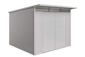 Biohort Metalen tuinhuis AvantGarde ECO A7 260x260x218 cm met dubbele deur- Lessenaarsdak- Metaal- Biohort