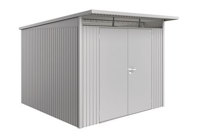 Biohort Metalen tuinhuis AvantGarde ECO A7 260x260x218 cm met dubbele deur- Lessenaarsdak- Metaal- Biohort