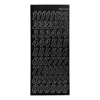 Creativ Company Stickers, grote cijfers, vel 10x23 cm, zwart, 1 vel