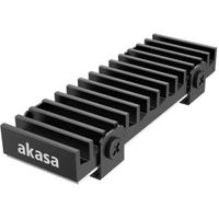 Akasa Gecko Pro SSD (solid-state drive) Koelplaat/radiatoren Zwart 1 stuk(s) - thumbnail