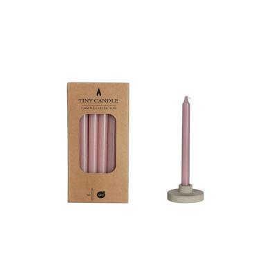 Ideas 4 Seasons Kaarsen h14cmxø1.2cm mauve set a 12