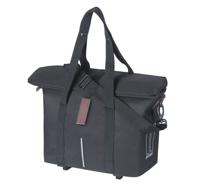 Fietstas Basil City MIK met KF-haak 8-11 liter 39,5 x 39 x 15 cm - zwart