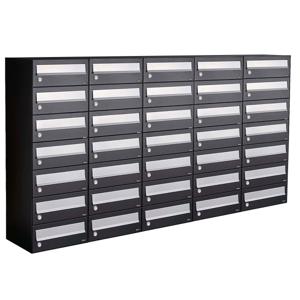 Allux Hive Set 5-Breed, 7-Hoog Zwart - 40030070_5x7