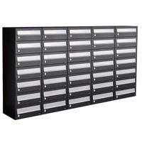 Allux Hive Set 5-Breed, 7-Hoog Zwart - 40030070_5x7