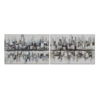 Canvas DKD Home Decor Canvas Hout MDF 120 x 2,8 x 80 cm