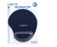 LogiLink ID0027B Muismat met polssteun Ergonomisch Blauw - thumbnail