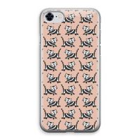 Zwarte poes: iPhone 8 Transparant Hoesje