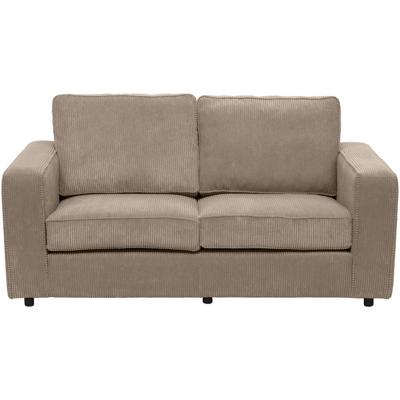 Leen Bakker - Bank Stuttgart 2-zits - Stof - Taupe - 94x170x80 Cm