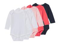 lupilu 5 baby rompers (Marineblauw/roze/wit, 62/68)
