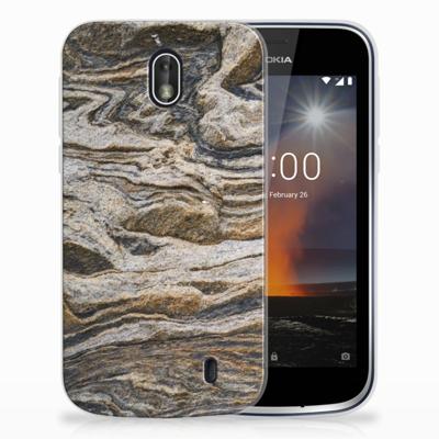 Nokia 1 | TPU | Siliconen hoesje | Steen
