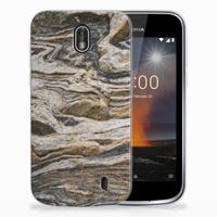 Nokia 1 | TPU | Siliconen hoesje | Steen