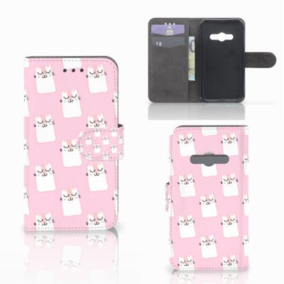 Samsung Galaxy Xcover 3 | Xcover 3 VE | Telefoonhoesje | Met pasjeshouder | Sleeping Cats