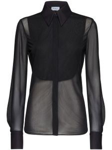 Ferragamo blouse à effet de transparence - Noir