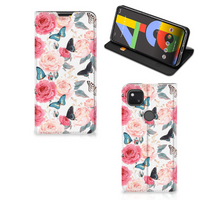 Google Pixel 4a Smart Cover Butterfly Roses