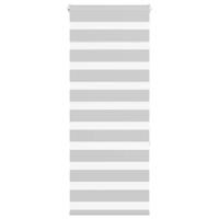 VidaXL Zebra rolgordijn 55x150 cm stofbreedte 50,9 cm lichtgrijs
