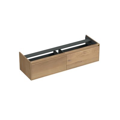 Onderkast Forzalaqua Reno 160x51x40 Cm 2 Lades Softclose Eiken Oyster