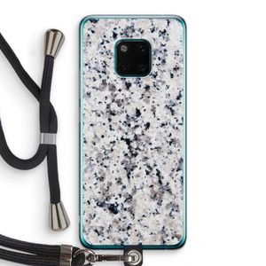 Gespikkelde marmer: Huawei Mate 20 Pro Transparant Hoesje met koord