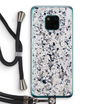 Gespikkelde marmer: Huawei Mate 20 Pro Transparant Hoesje met koord