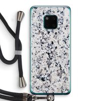 Gespikkelde marmer: Huawei Mate 20 Pro Transparant Hoesje met koord