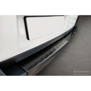 Black RVS Bumper beschermer passend voor Volkswagen Crafter & MAN TGE 2017- 'Ribs' ('XL'-version AV245288