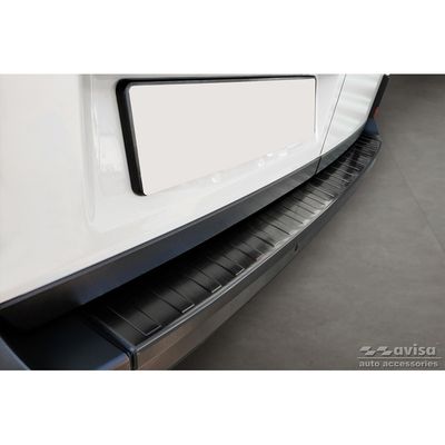 Black RVS Bumper beschermer passend voor Volkswagen Crafter & MAN TGE 2017- 'Ribs' ('XL'-version AV245288