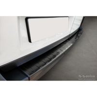 Black RVS Bumper beschermer passend voor Volkswagen Crafter & MAN TGE 2017- 'Ribs' ('XL'-version AV245288