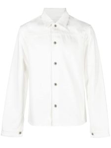 Jil Sander chemise en jean à boutonnière - Blanc