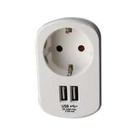 Scanpart Usb Lader/Doorvoerstekker - thumbnail