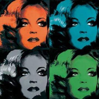 Kunstdruk Günter Edlinger - Romy Schneider 80x80cm