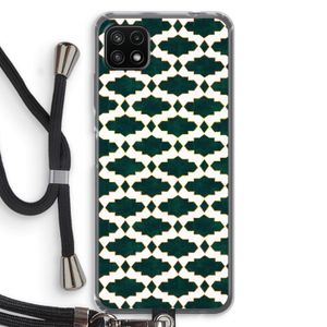 Moroccan tiles: Samsung Galaxy A22 5G Transparant Hoesje met koord