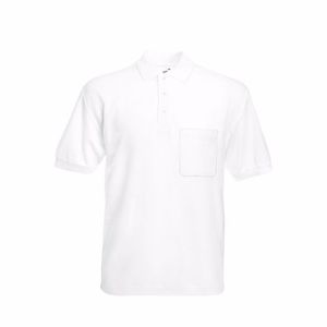 Wit poloshirt korte mouw voor heren