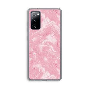 Abstract Painting Pink: Samsung Galaxy S20 FE / S20 FE 5G Transparant Hoesje