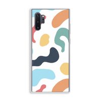 Memphis Shapes Blue: Samsung Galaxy Note 10 Plus Transparant Hoesje