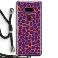 Purple Giraffe: HTC U12+ Transparant Hoesje met koord