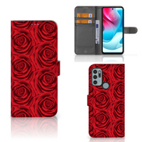 Motorola Moto G60s Hoesje Red Roses - thumbnail