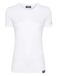 DSQUARED2 t-shirt en coton à logo imprimé - Blanc