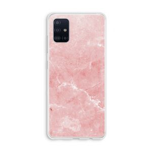 Roze marmer: Galaxy A51 4G Transparant Hoesje