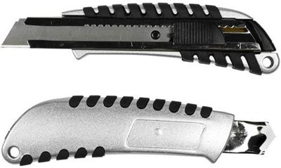 Enzo Benson afbreekmes 18mm aluminium/zwart - 6410820