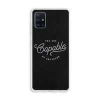 Capable: Galaxy A51 4G Transparant Hoesje
