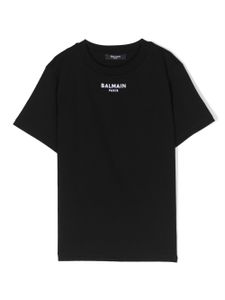 Balmain Kids t-shirt en coton à logo imprimé - Blanc