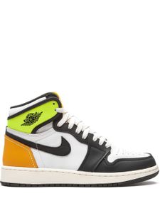 Jordan Kids "baskets montantes Air Jordan 1 Retro High ""Volt Gold""" - Noir