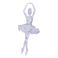 1x Ballerina kerstballen/kersthanger kerstversiering 17 cm